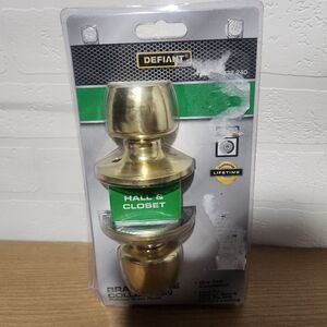 Defiant Brandywine Collection ~ Polished Brass Unlocking Interior Door Knob